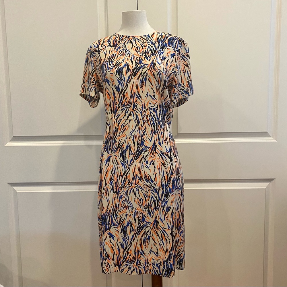 STELLA MCCARTNEY 100% Silk Short Sleeved Dress